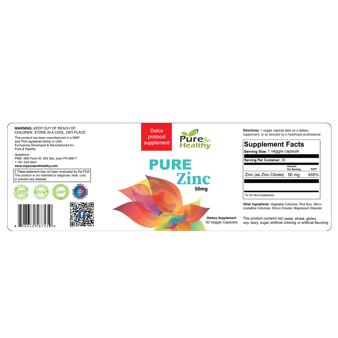 Pure Zinc 50mg